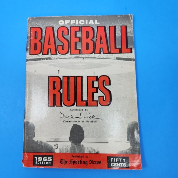 Official Baseball Rules Booklets X 3 Sporting News 1964-65-66 Commissioners MLB - Picture 5 of 14